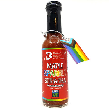 Butterfly Bakery Vermont Maple Sparkle Sriracha 5 oz. - The Pepper Pantry (Formerly Marie Sharp's)